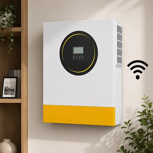 11 кВт 48 В Гібридний сонячний інвертор Anenji з Wi-Fi та двома MPPT з низьким рівнем шуму для дому, квартири.Уцінка!