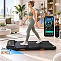 Бігова доріжка Fitonix XD-W2S до 10 км/год, 120 кг, компактна, ручне регулювання нахилу, LED дисплей, Уцінка!