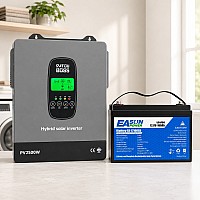 1,8 кВт LiFePO4 Комплект резервного живлення Інвертор Datouboss + акумулятор 12V/100Ah Easun Power