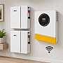 11 кВт Комплект Гібридний інвертор Anenji з Wi-Fi + 2 акумулятора DAH Solar 51.2V 100Ah, BMS для резервного живлення