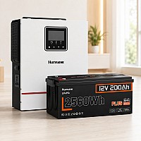 2,5 кВт*год LiFePO4 Комплект резервного живлення Humsienk інвертор 1 кВт + 12V/200Ah акумулятор