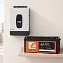 4.2кВа LiFePO4 Комплект резервного живлення Інвертор Daxtromn SP-4200 + акумулятор 24V 100Ah Lithtech з Bluetooth
