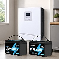 3 кВт LiFePO4 Комплект резервного живлення Інвертор Ameisentech+ 2 акумулятора 12V 100Ah Ameisentech для квартири, будинку