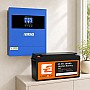 4.2 кВт Комплект резервного живлення Інвертор Anenji WiFi + 24V 100Ah акумулятор Lithtech з Bluetooth