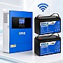 4,2 кВт LiFePO4 Комплект резервного живлення Інвертор Anenji WiFi + 2 акумулятора 12V 100Ah Easun Power для квартири, будинку