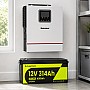 4 кВт*год LiFePO4 Комплект резервного живлення інвертор Humsienk 1 кВт + 12V/314Ah акумулятор CyperOcean