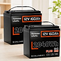 Комплект LiFePO4 4096 Вт*год 12V/160Ah 2 акумулятора Humsienk 2048 Вт для систем резервного живлення