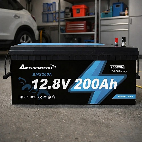 LiFePO4 12V 200Ah Акумулятор Ameisentech, BMS, 2560Wh