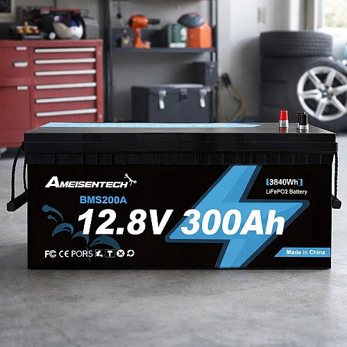 LiFePO4 12V 300Ah Акумулятор Ameisentech, BMS, 3840Wh