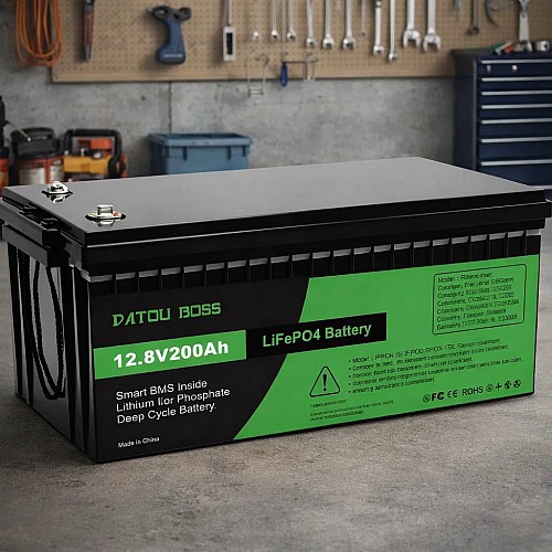 LiFePO4 12V 200Ah акумулятор Datouboss літій-залізо-фосфатний BMS, 2560 Wh, Уцінка! 