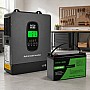 1,28 кВт*год Комплект резервного живлення Інвертор Datouboss + акумулятор 12V/100Ah для будинку, квартири, Уцінка!