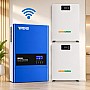 10,24 кВт*год LiFePO4 Комплект резервного живлення з Wi-Fi інвертор Anenji + 2 акумулятора з LCD-дисплеєм Genix Green 51.2V 100Ah