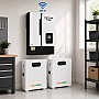 11 кВт LiFePO4 Комплект резервного живлення з Wi-Fi інвертор Daxtromn Power + 2 акумулятора 51,2V з LCD-дисплеєм Genix Green