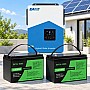 3 кВт LiFePO4 Комплект резервного живлення Інвертор Easun Power + 2 акумулятора 12V 100Ah Datouboss
