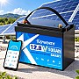 LiFePO4 12V/100Ah Акумулятор Kepworth Mini для резервного живлення будинку, квартири, Вбудована BMS, Bluetooth APP