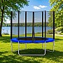 Батут 312 см Neo-Jump з сіткою синій стрибковий