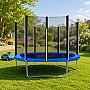 Батут Eliton 312 см з сіткою синій