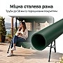 Садова гойдалка тримісна Anro Comfort до 220 кг посилена зелена