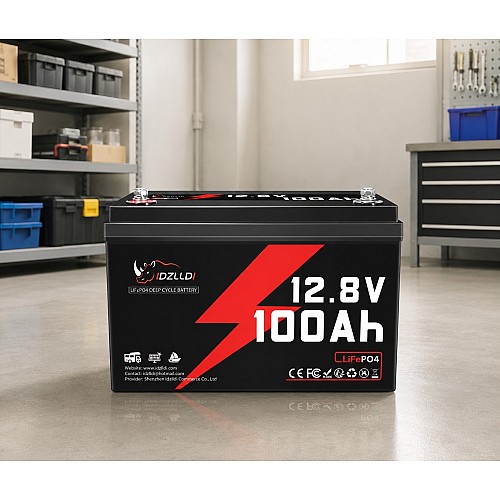 LiFePO4 12V 100 Ah Акумулятор Idzlldi BMS, для для резервного живлення будинку, квартири