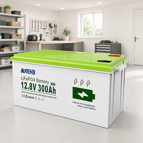 LiFePO4 12V/300Ah Акумулятор Anenji для резервного живлення будинку, квартири з BMS Grade B