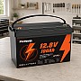 LiFePO4 12V 100Ah Акумулятор Powinver 1280Wh, 100A, BMS