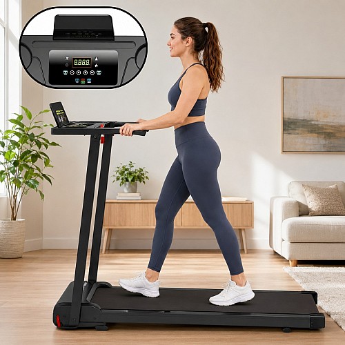 Бігова доріжка 12 км/год, до 120 кг, 1,5НР тиха, Електрична Fitonix Оригінал