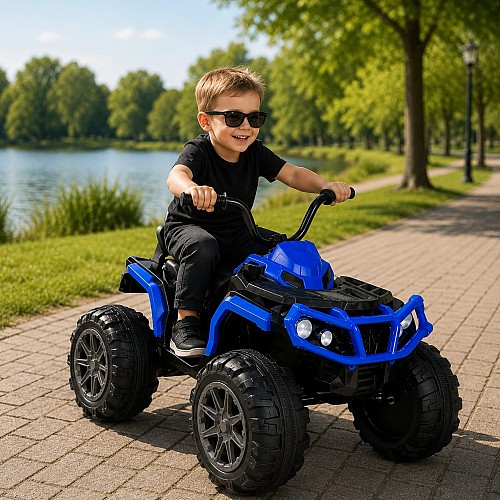 Квадроцикл дитячий VOLSO VS1288B2 2х25 Вт, 12 В 7 Ah, до 30 кг, MP3 синій