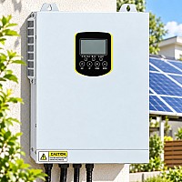 3,5 кВт Гібридний сонячний інвертор Daxtromn Power 24V, MPPT 100A, PV до 500V DC для дому, квартири