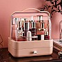Настільний органайзер для косметики YM206 Single Drawer на 2 секції, рожевий