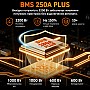 Комплект Lifepo4 5120 Вт*ч, 12V/200Ah 2 акумулятора Humsienk 2560 Вт*год, 250A BMS для систем резервного живлення