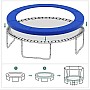 Накидка на пружини для батута 244-252 см 8 ft