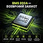 LiFePO4 12V/200Ah Акумулятор CyperOcean з BMS 200 А для систем резервного живлення