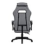 Комплект ThroneX Gaming Set: геймерське крісло з тканини темно-сіре та комп'ютерний стіл з червоними вставками (linen 008)