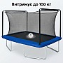 Прямокутний батут 366х244 см із внутрішньою сіткою WellActive