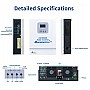3 кВт LiFePO4 Комплект резервного живлення Інвертор Ameisentech+ 2 акумулятора 12V 100Ah Ameisentech для квартири, будинку