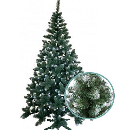 Ялинка штучна Королева Європейська 3 м, ПВХ (біле напилення)