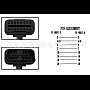 Кабель удлинитель 60 см OBD2 ОБД 16-pin - папа на х 16-pin мама
