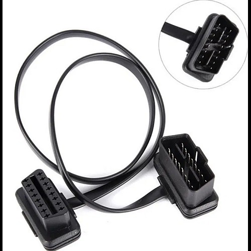 Кабель удлинитель 60 см OBD2 ОБД 16-pin - папа на х 16-pin мама