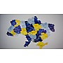 Мапа України синьо-жовта