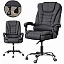 Офісне крісло BOSS KO22 з тканинною оббивкою, темно-сіре, навантаження до 100 кг