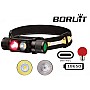 Налобний ліхтар Boruit H02B-Red (біле + червоне світло) с акумулятором 3400мАч