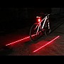 Задній вело габарит 5 Led із лазером на велосипед 8 режимів