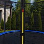 Батут cтрибковий Jump з зовнішньою захистною сіткою синій