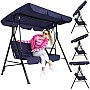 Садова гойдалка Just Garden Relax трьохмісна (синя)