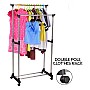 Телескопічна стійка-вішалка для одягу Double Pole Clothes Horse 339 LR