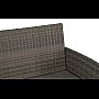 Набір садових меблів із штучного ротанга MEBEL ELITE MISSISIPI, сірий, комплект ротангових меблів для тераси, саду та балкона