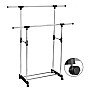 Телескопічна стійка-вішалка для одягу Double Pole Clothes Horse 339 LR