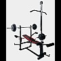 Лавка тренувальна WCG 0070 + Тяга, скотта Набір STRONG штанга + гантелі 128 кг