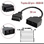 Перехідник для сканера Toyota Тойота 22 Pin -> OBD 2 ELM327 адаптер