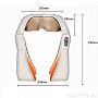 Універсальний роликовий масажер для спини та шиї Massager of Neck Kneading з ІЧ-прогріванням